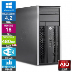 PC HP 6305 MT A10-5800B 4.20GHz 16Go/480Go SSD Wifi W10