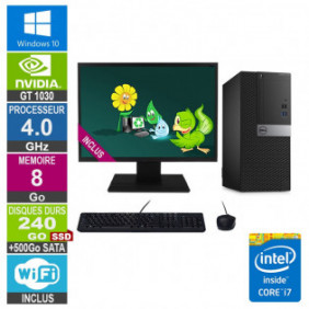 PC Gamer LPG-7040 i7-6700 4.00GHz 8Go/240Go SSD + 500Go/GT 1030/22"
