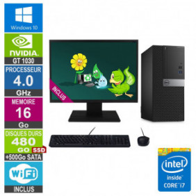 PC Gamer LPG-7040 i7-6700 4.00GHz 16Go/480Go SSD + 500Go/GT 1030/22"