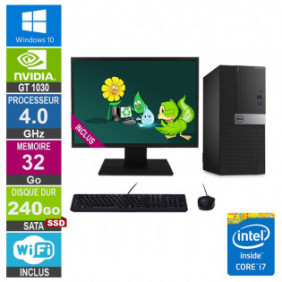 PC Gamer LPG-7040 i7-6700 4.00GHz 32Go/240Go SSD/GT 1030/22"