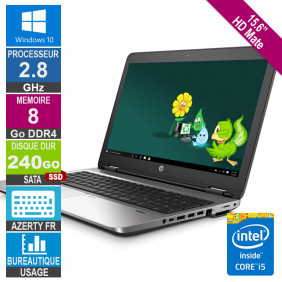 15.6" HP ProBook 650 G2 i5-6200U 2.78GHz 8Go/240Go SSD W10 AZERTY FR