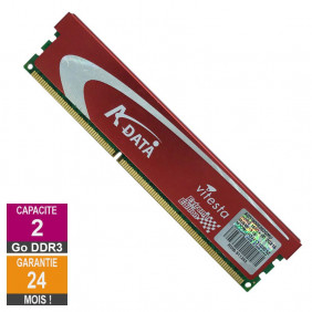 Barrette Mémoire 2Go RAM DDR3 Adata AD31600E002GMU DIMM PC3-12800U