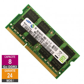 Barrette Mémoire 8Go RAM DDR3 Samsung M471B1G73BH0-CK0 SO-DIMM PC3-12800S 2Rx8