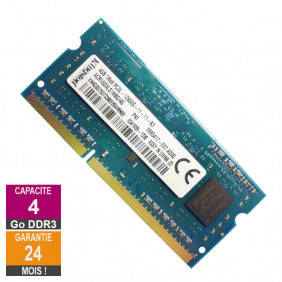 Barrette Mémoire 4Go RAM DDR3 Kingston ACR16D3LS1KBG/4G SO-DIMM PC3L-12800S 1Rx8