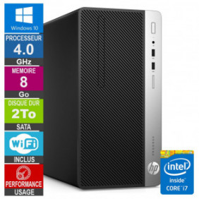 PC HP ProDesk 400 G4 MT i7-6700 4GHz 8Go/2To Wifi W10