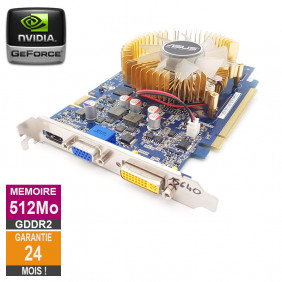 Carte graphique ASUS GeForce 9500GT 512Mo GDDR2 PCI-e DVI HDMi VGA