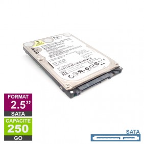 Disque Dur 250Go SATA 2.5 Western Digital WD2500BEVS-60UST0 5400rpm 8Mo