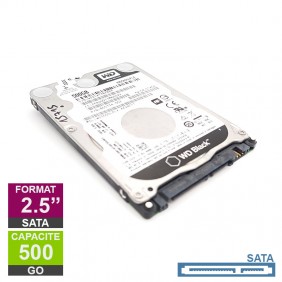 Disque Dur 500Go SATA 2.5 Western Digital Black WD5000LPLX-66ZNTT1 7200rpm 32Mo