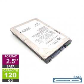 Disque Dur 120Go SATA 2.5 Hitachi HTS541612J9SA00 5400rpm 8Mo