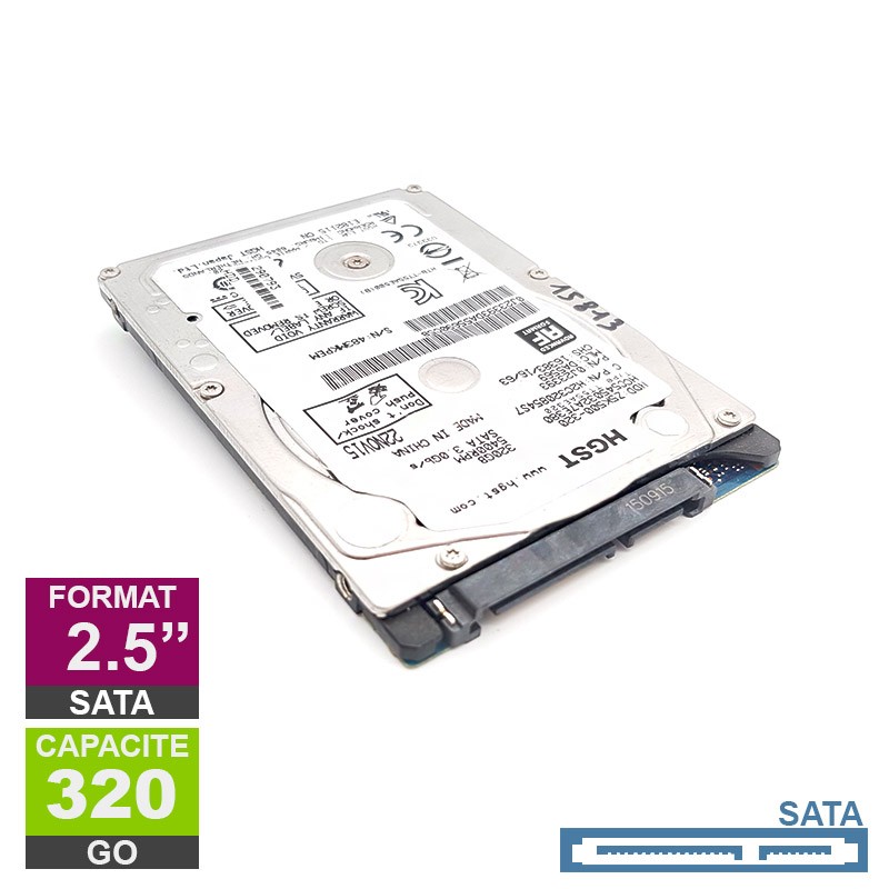 Disque Dur 320Go SATA 2.5 HGST