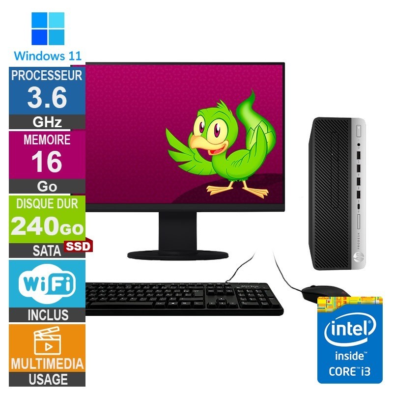 PC HP 600 G4 SFF i3-8100 3.60G
