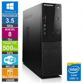 PC Lenovo S500 i3-4150 3.50GHz 8Go/500Go Wifi W10