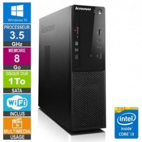 PC Lenovo S500 i3-4150 3.50GHz 8Go/1To Wifi W10