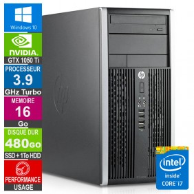 PC Gamer LPG-6300T Core i7-3770 3.90GHz 16Go/480Go SSD + 1To/GTX 1050 Ti