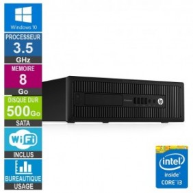 PC HP 800 G1 SFF i3-4150 3.50GHz 8Go/500Go Wifi W10