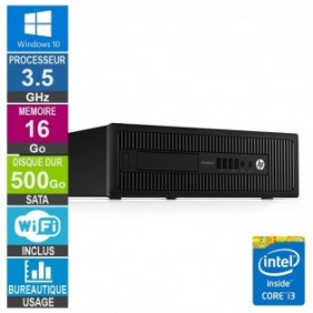 PC HP 800 G1 SFF i3-4150 3.50GHz 16Go/500Go Wifi W10