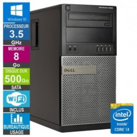 PC Dell 9020 MT i3-4330 3.50GHz 8Go/500Go Wifi W10