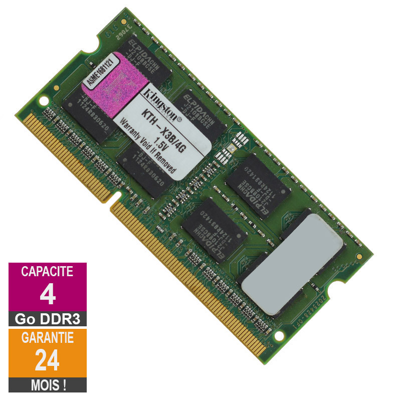 RAM Memory 4GB DDR3 Kingston KTH-X3B/4G SO-DIMM PC3-10600 1333MHz 2Rx8 RAM Memory 4GB DDR3 Kingston...