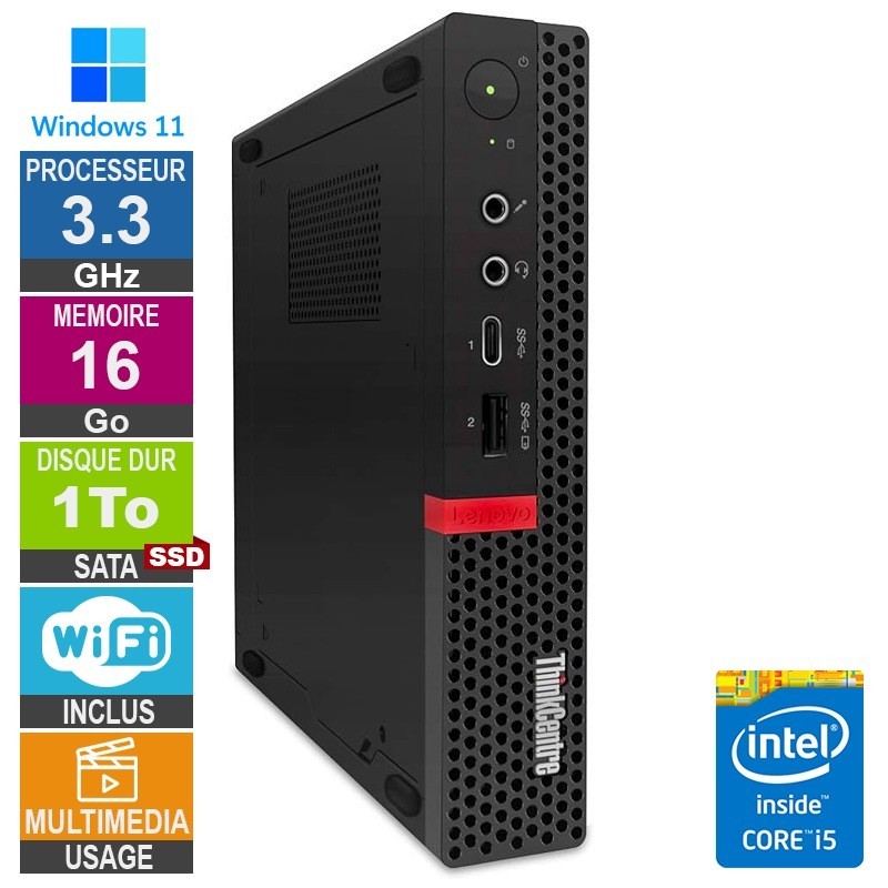 Lenovo M720q i5-8400T 3.30GHz 