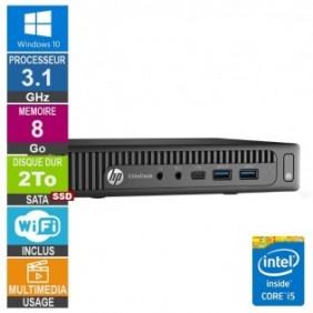 HP 800 G2 Mini i5-6500T 3.10GHz 8Go/2To SSD Wifi W10