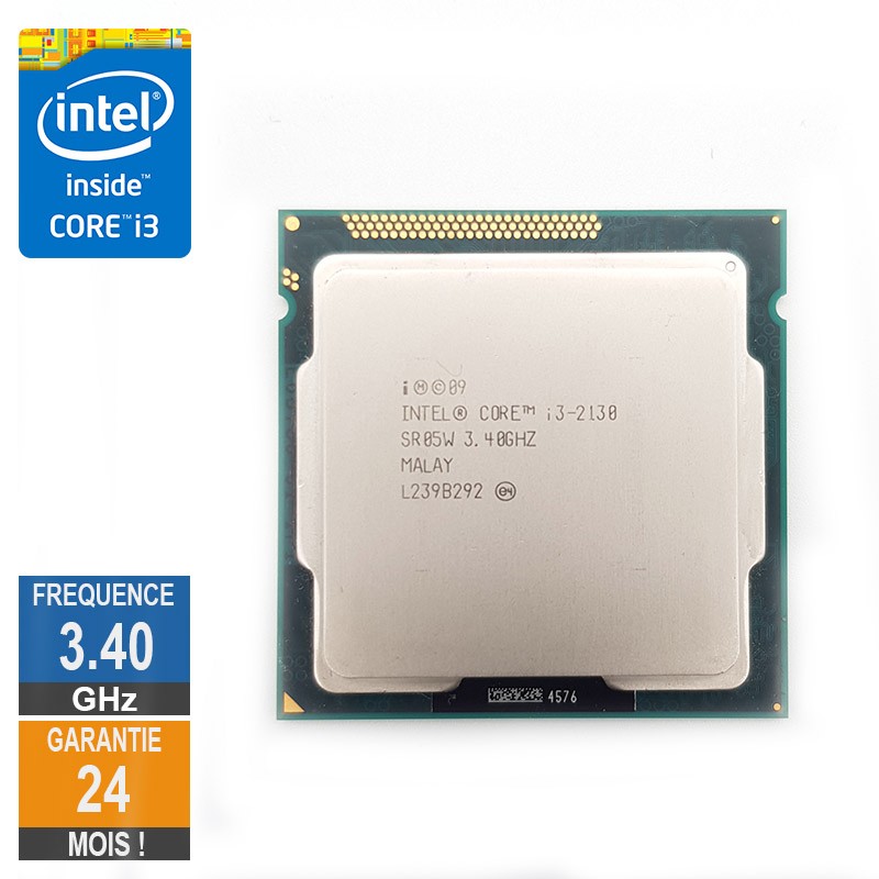 Processeur Intel Core I3-2130 3.40GHz SR05W FCLGA1155 3Mo