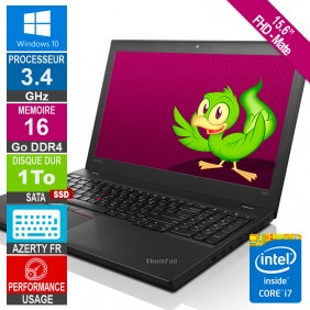 15,6" Lenovo ThinkPad T560 i7-6600 3.4GHz 16Go/1To SSD W10 AZERTY