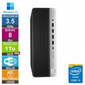 PC HP 600 G4 SFF i5-8500T 3.50GHz 8Go/1To SSD Wifi W11