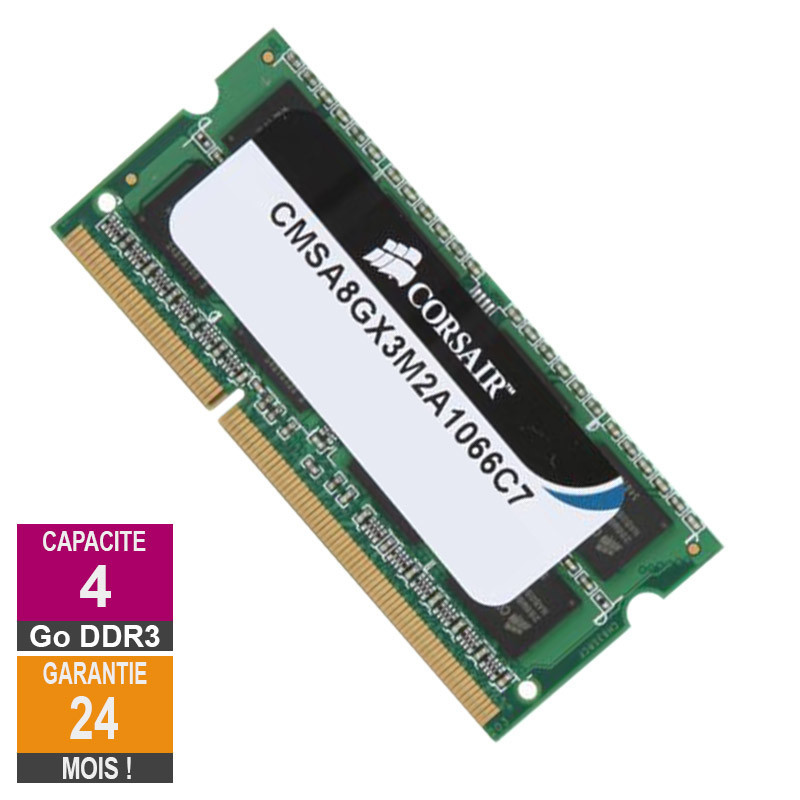Barrette Mémoire 4Go RAM DDR3