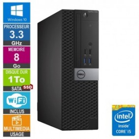 Dell Optiplex 7040 SFF i5-6400 3.30GHz 8Go/1To SSD Wifi W10