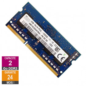 Barrette Mémoire 2Go RAM DDR3 Hynix HMT425S6AFR6A-PB SO-DIMM PC3L-12800 1600MHz 1Rx16