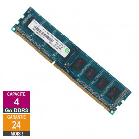 Barrette Mémoire 4Go RAM DDR3 Ramaxel RMR1870EC58E9F-1333 DIMM PC3-10600U