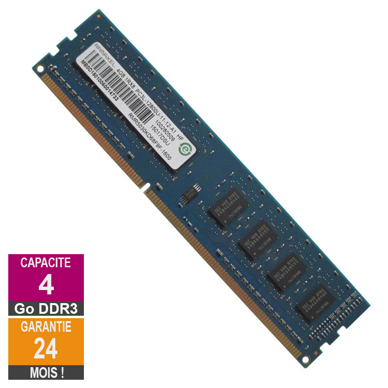 Barrette Mémoire 4Go RAM DDR3