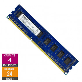 Barrette Mémoire 4Go RAM DDR3 Elpida EBJ41UF8BCF0-DJ-F DIMM PC3-10600U