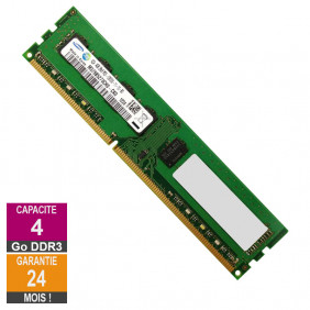 Barrette Mémoire 4Go RAM DDR3 Samsung M378B5273CH0-CK0 DIMM PC3-12800U 2Rx8