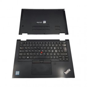Clavier Lenovo ThinkPad X390 Yoga AZERTY FR Repose mains complet + coque inférieur