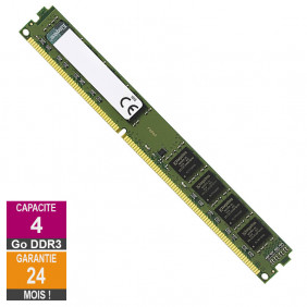 Barrette Mémoire 4Go RAM DDR3 Kingston KTL-TS316S/4G DIMM PC3-12800U