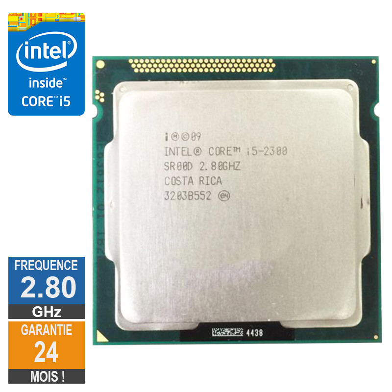 Processeur Intel Core I5-2300 2.80GHz SR00D LGA1155 6Mo Processeur Intel Core I5-2300 2.80GHz...
