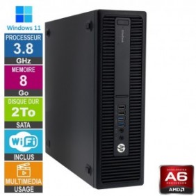 HP 705 G3 SFF A6-8570 3.80GHz 8Go/2To Wifi W11