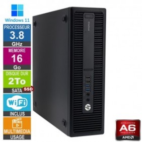 HP 705 G3 SFF A6-8570 3.80GHz 16Go/2To SSD Wifi W11