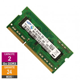 Barrette Mémoire 2Go RAM DDR3 Samsung M471B5773CHS-CK0 SO-DIMM PC3-12800 1600MHz 1Rx8