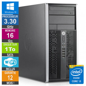 PC HP Pro 6300 MT Core i3-3220 3.30GHz 16Go/1To Wifi W10