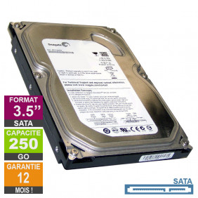 Disque Dur 250Go SATA 3.5 Seagate Barracuda ST250DM000 7200rpm 16Mo