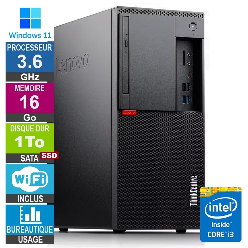 Lenovo M920t i3-8100 3.60GHz 1