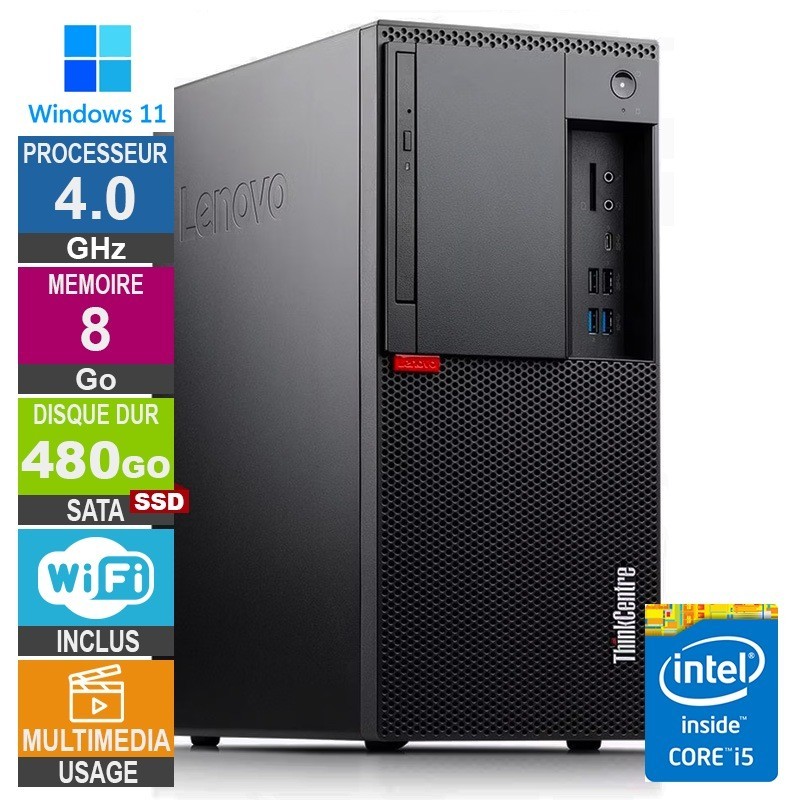 Lenovo M920t i5-8400 4GHz 8Go/