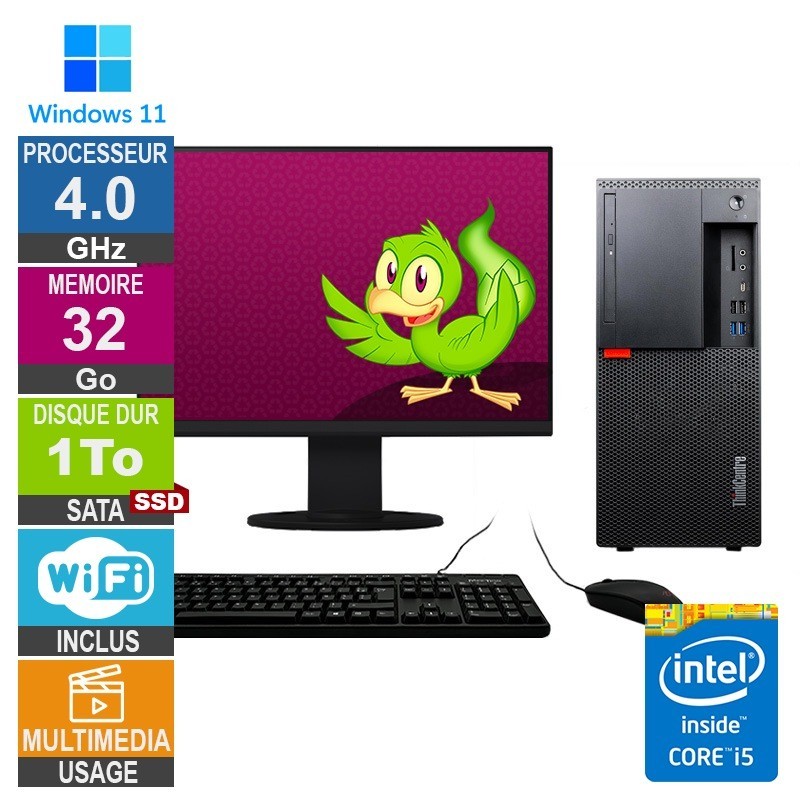 Lenovo M920t i5-8400 4GHz 32Go