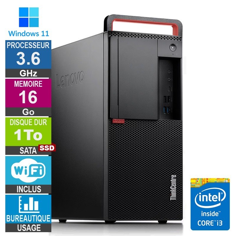 Lenovo M920t i3-8100 3.60GHz 1