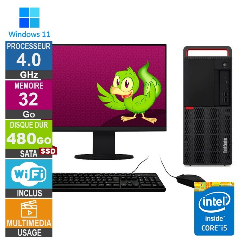 Lenovo M920t i5-8400 4GHz 32Go