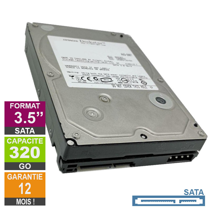 Hard Drive 320GB SATA 3.5 Hitachi HDT725032VLA360 7200rpm 16MB Hard Drive 320GB SATA 3.5 Hitachi...