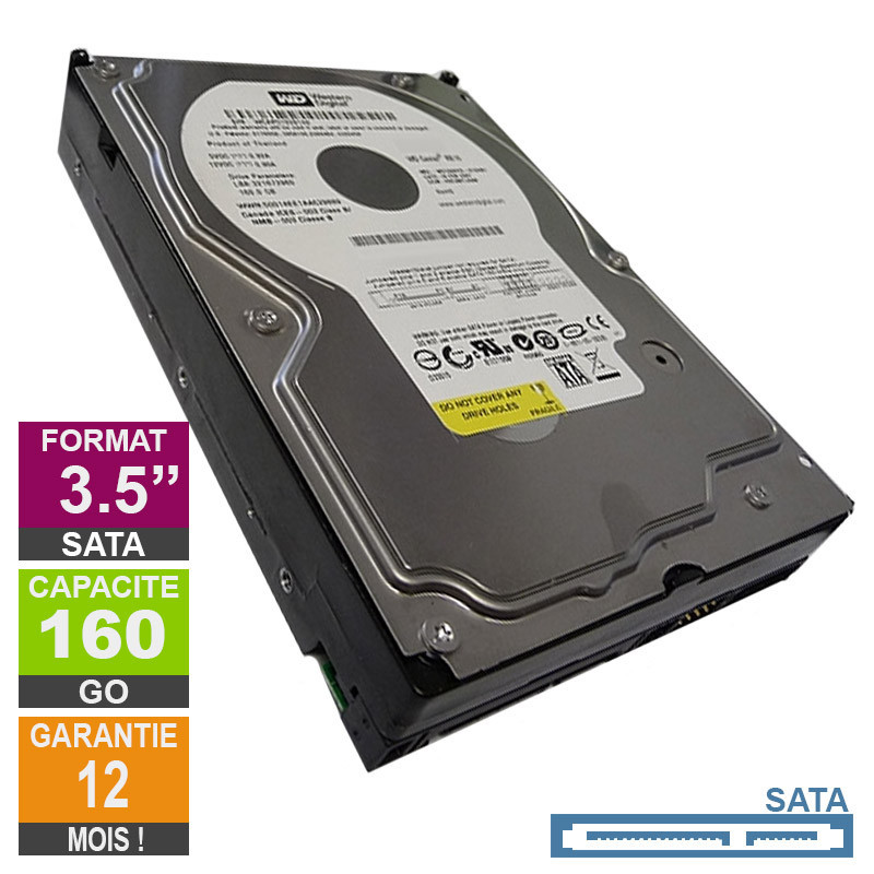 Hard Drive 160GB SATA 3.5 Western Digital WD1600YS-23SHB0 7200rpm 16MB Hard Drive 160GB SATA 3.5 Western...