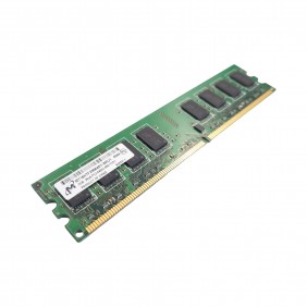 Barrette Mémoire 2Go RAM DDR2 Micron MT16HTF25664AY-800J1 DIMM PC2-6400U 2Rx8